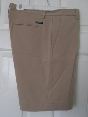Chaps Golf Mens Flat Front Tan Stretch Short Pant NWOT - Size 36W*
